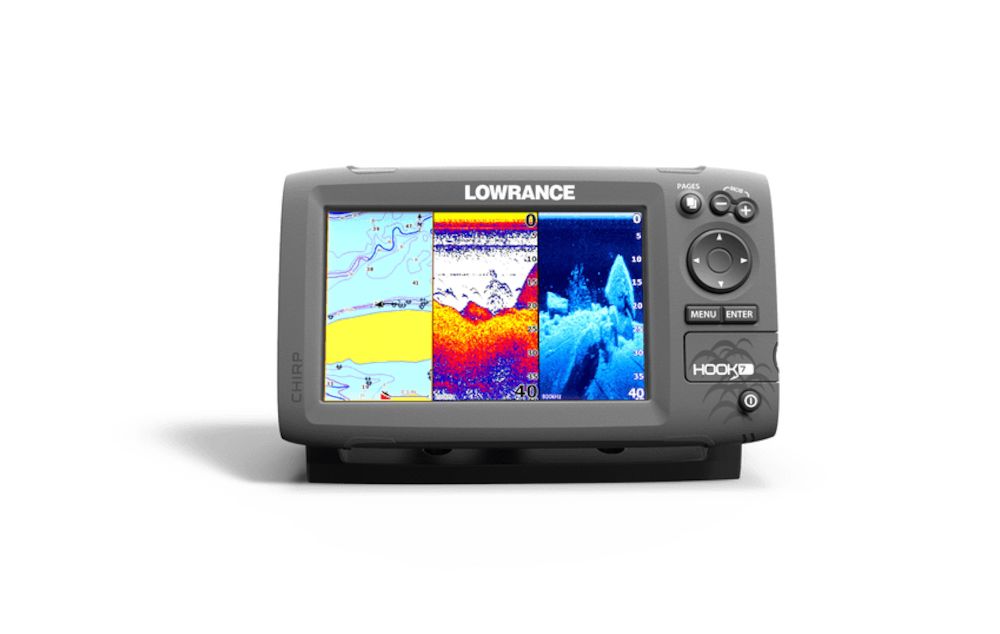 Lowrance HOOK-4X DSI CHIRP Fishfinder & Chartplotter with GPS, CHIRP Sonar,  DownScan Imaging & 4 Display 000-12647-001