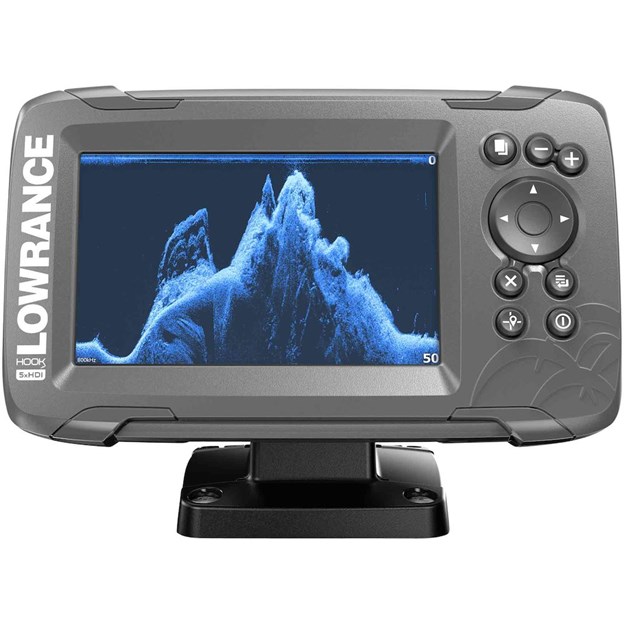 Lowrance Hook 2 5x GPS Splitshot HDI FishFinder All Season Port