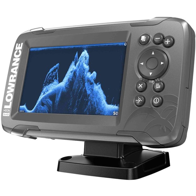 LOWRANCE HOOK2 5 HDI FISH / DEPTH FINDER 000-14197-001 & SUN COVER