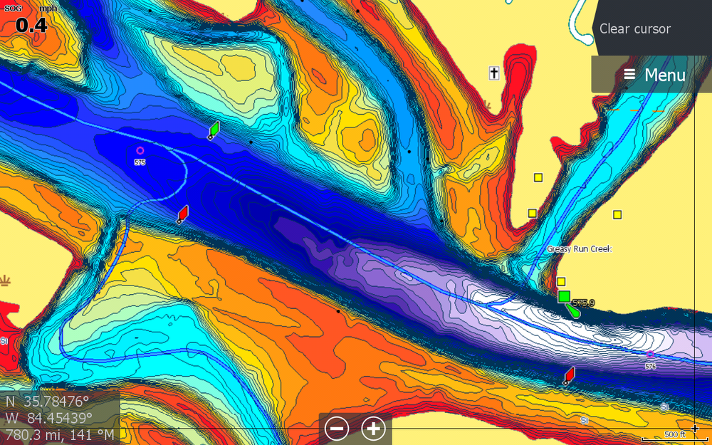 C-MAP Precision Contour HD - Tennessee  Lowrance USA