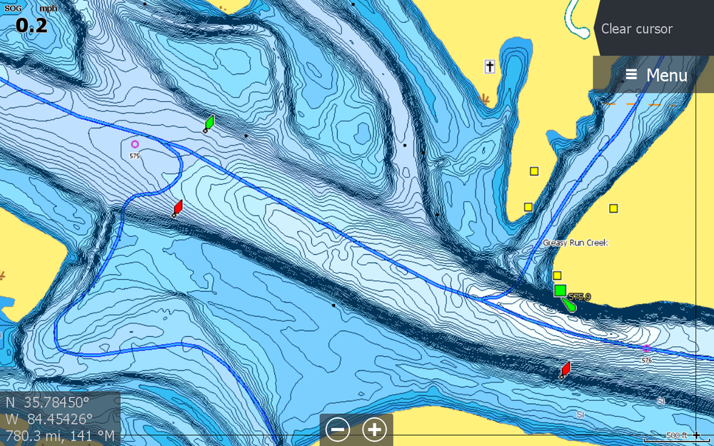 C-MAP Precision Contour HD - Tennessee  Lowrance USA