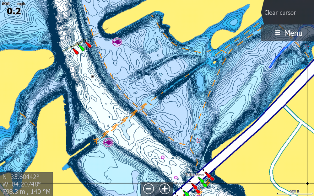 C-MAP Precision Contour HD - Tennessee  Lowrance USA