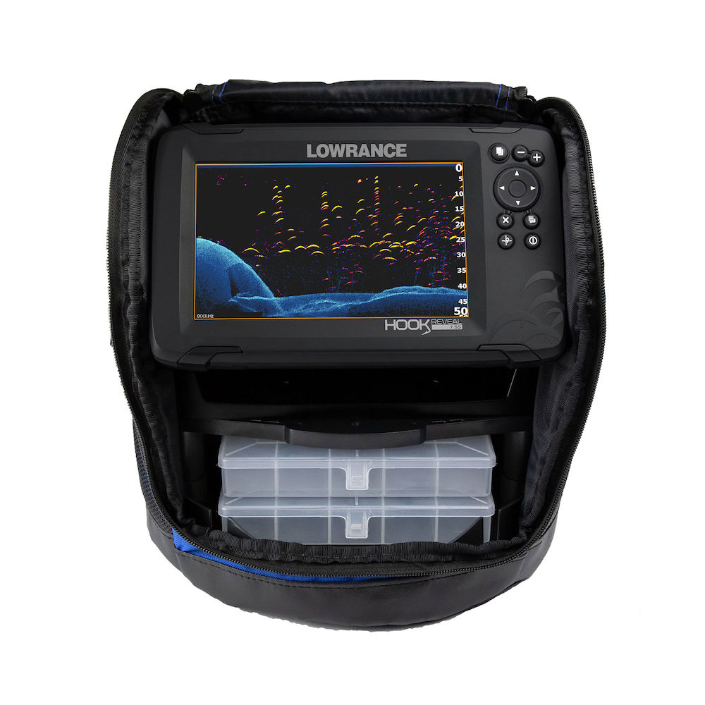 Lowrance HOOK Reveal 5x SplitShot - 5-inch Fish Finder with SplitShot  Transducer, GPS Plotter 