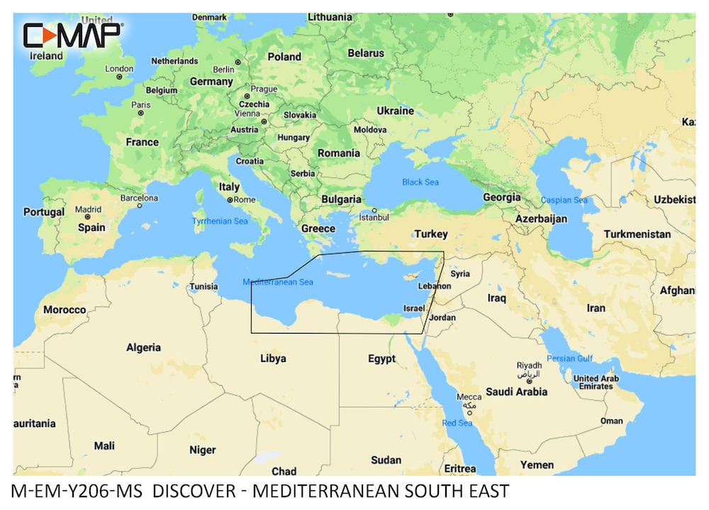 C-map® Discover™ - Mediterranean South East 